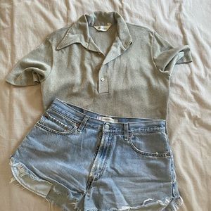 VINTAGE | Grey Collard Shirt